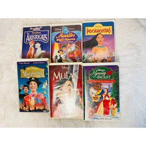 Walt Disney Masterpieces Classics Collection VHS Lot - 5 Tapes